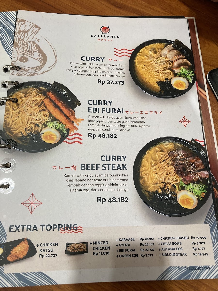 Kataramen Rawamangun Photo Menu 6