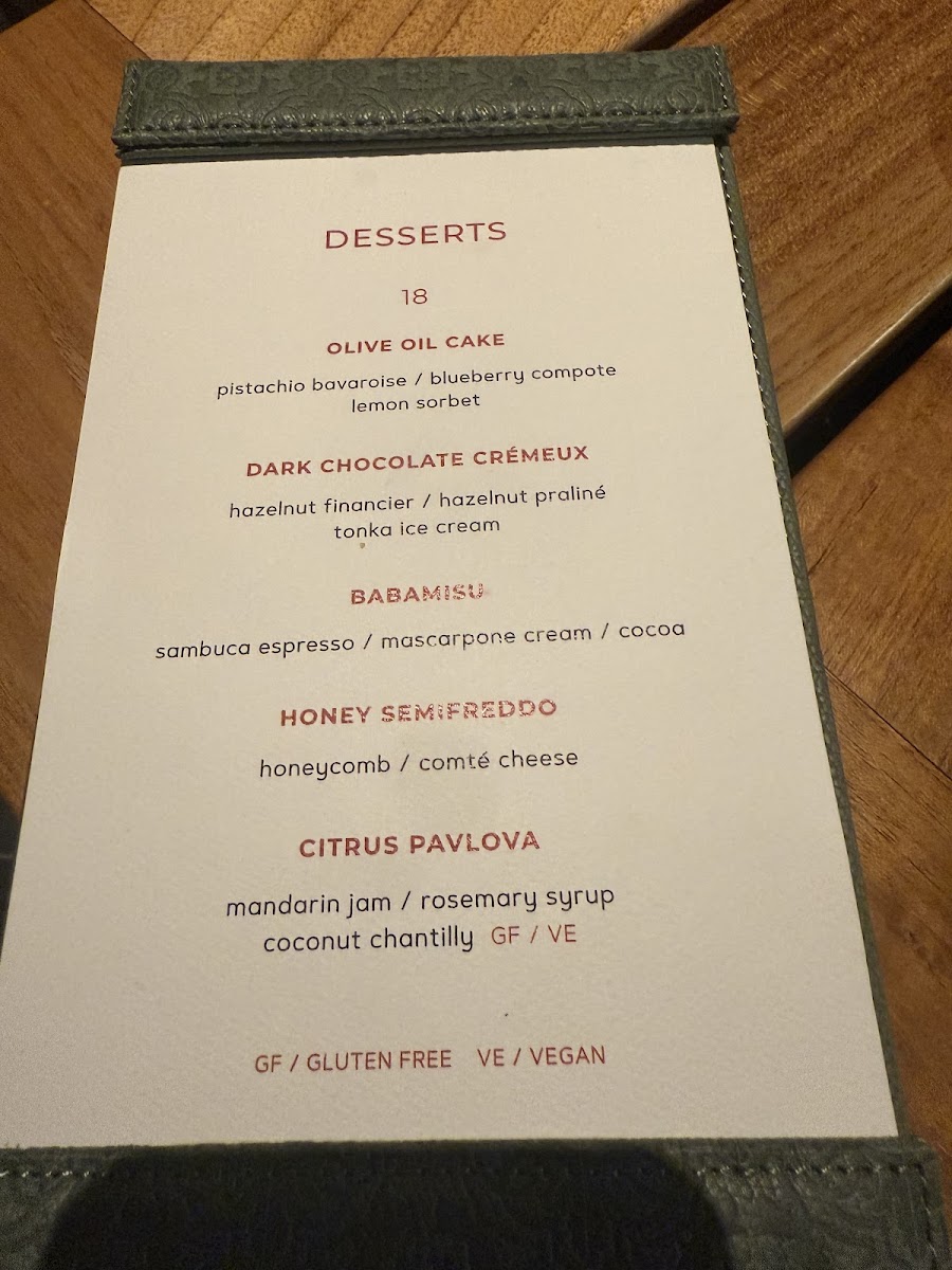 Calusso Photo Menu 1