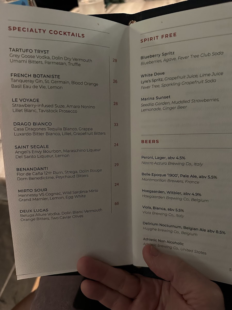 Calusso Photo Menu 3