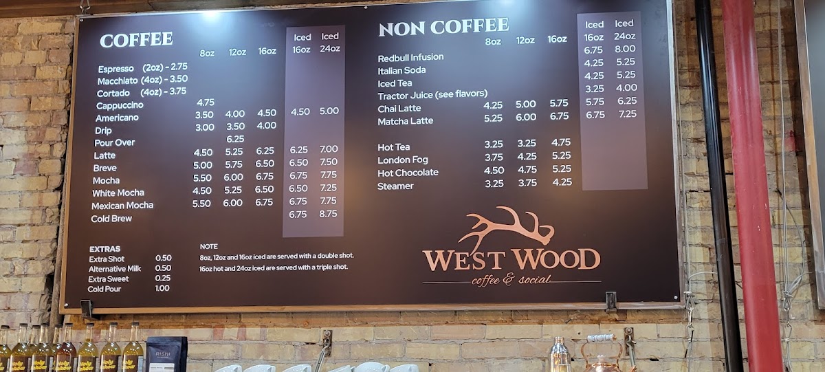 West Wood Coffee & Social Photo Menu 2