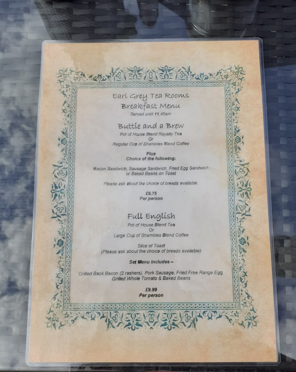 The Earl Grey Tea Rooms Photo Menu 4