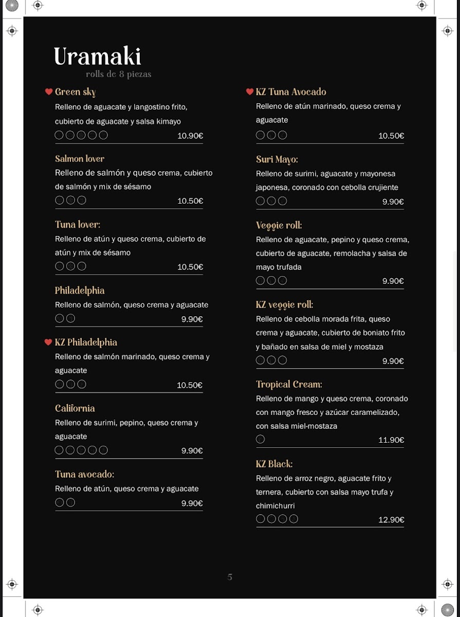 KZ Sushi - Asian Fusion Photo Menu 9