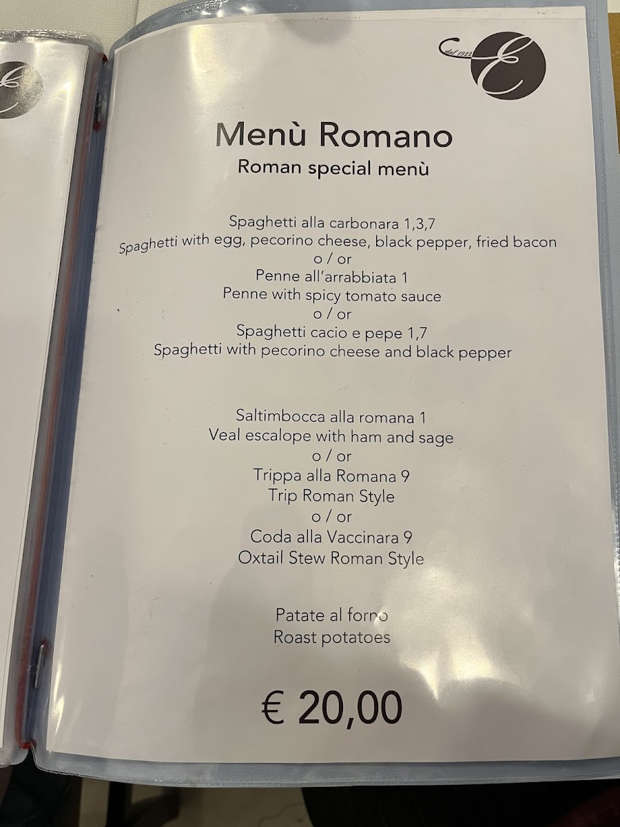 Ristorante Elettra Photo Menu 5