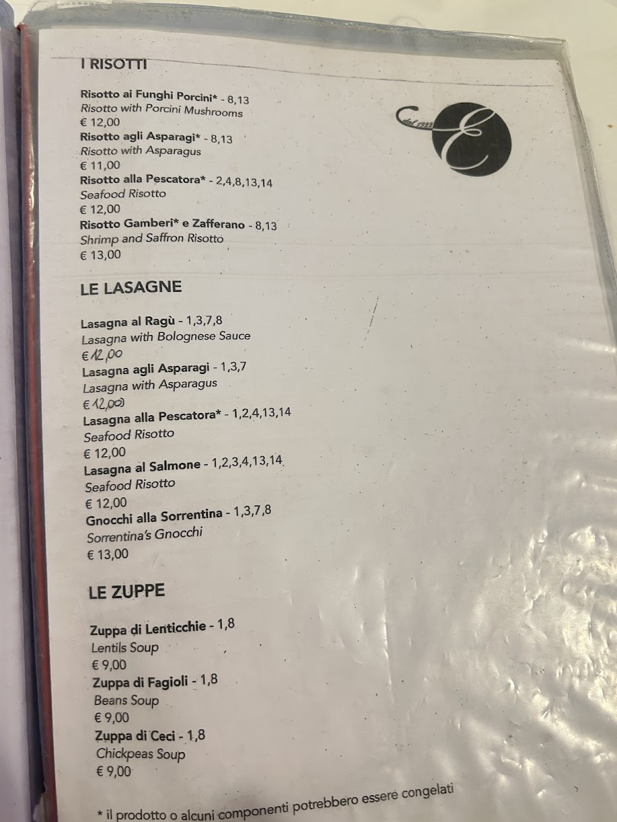Ristorante Elettra Photo Menu 9