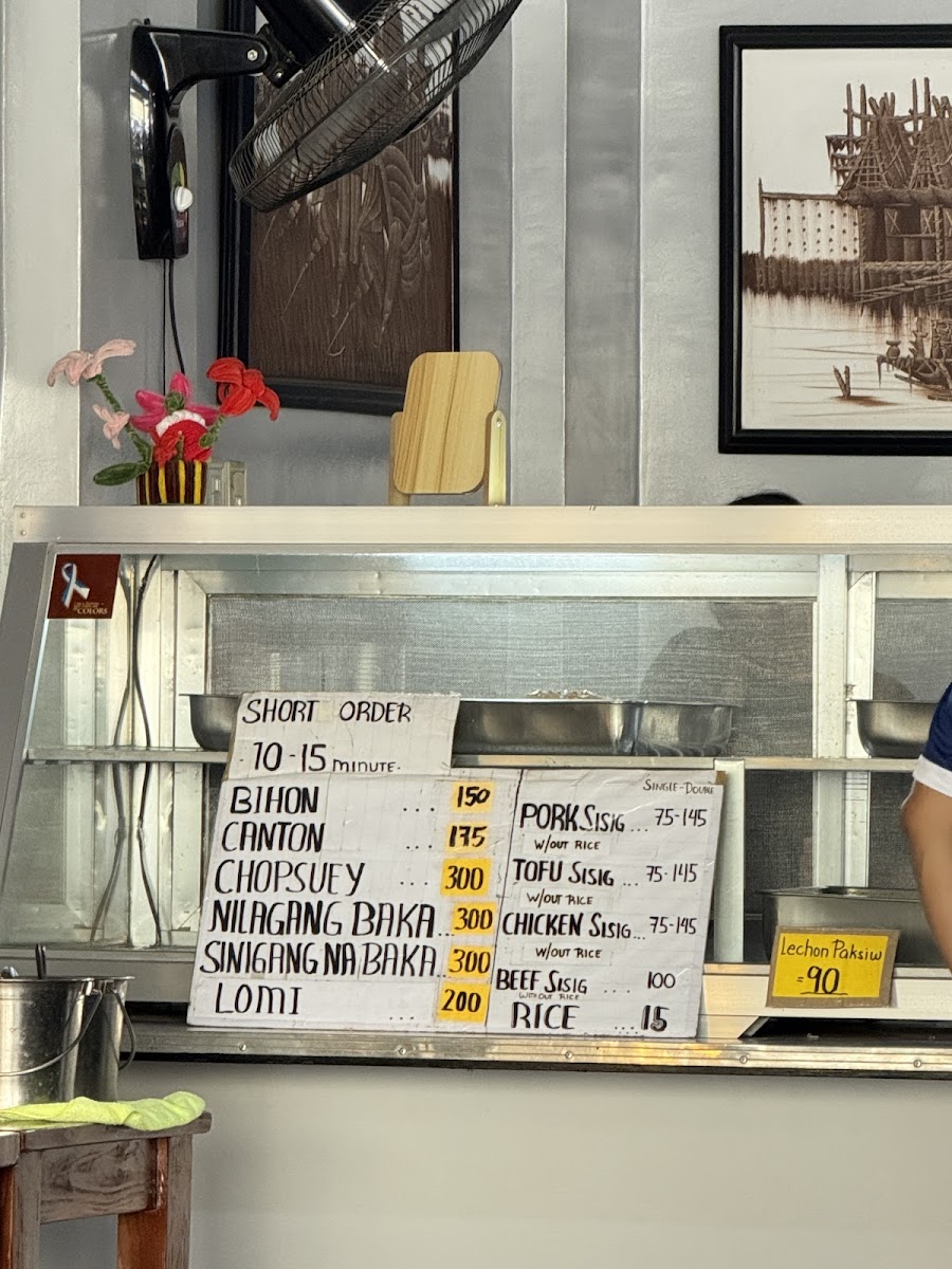Ton-Ton's Sisig Batino Photo Menu 2