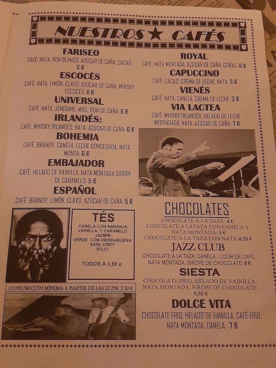 Bohemia Jazz Café Photo Menu 1