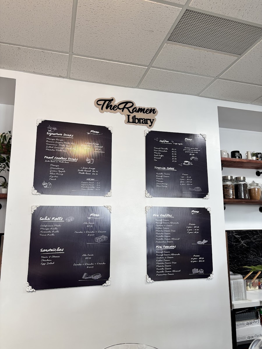 The Ramen Library Photo Menu 2