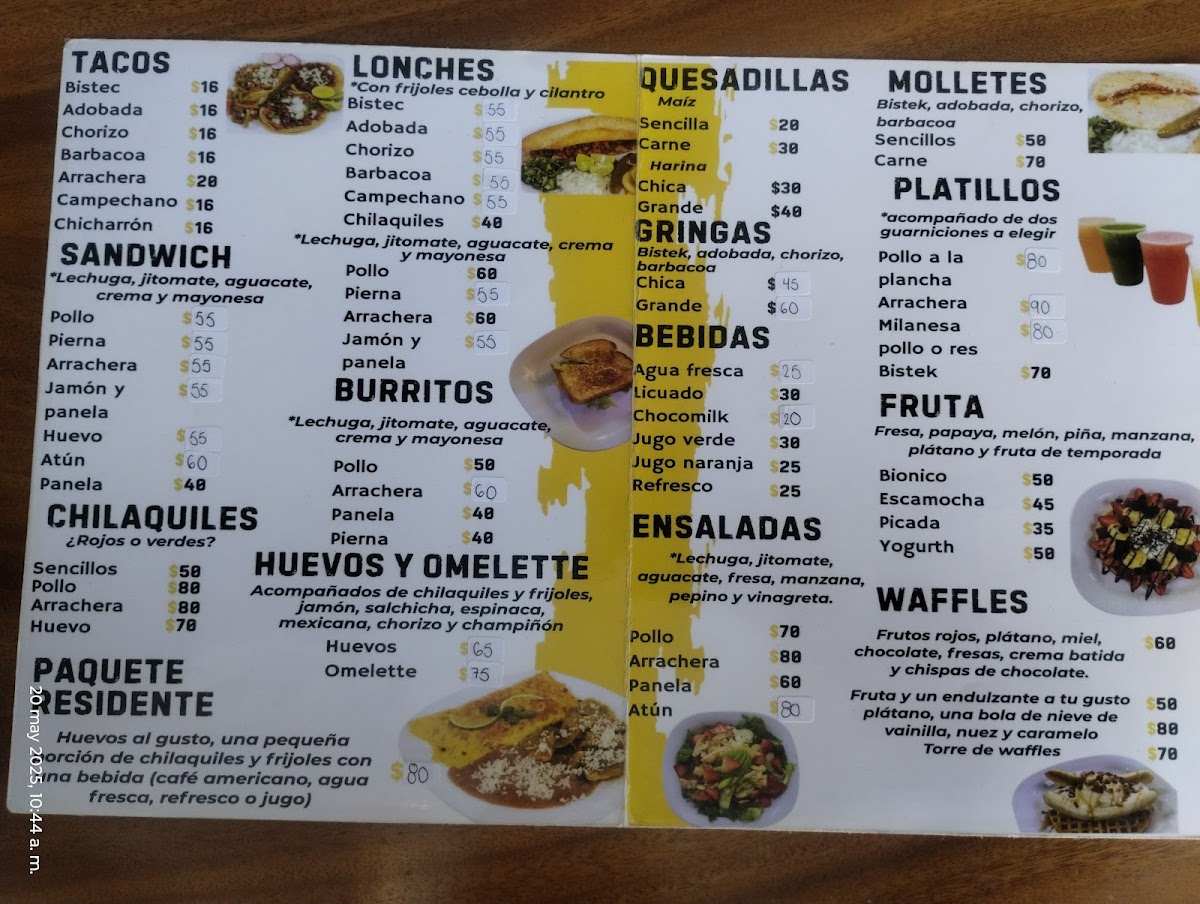 Tacos, Lonches y Desayunos Yareli suc. Clínica 110 Photo Menu 1