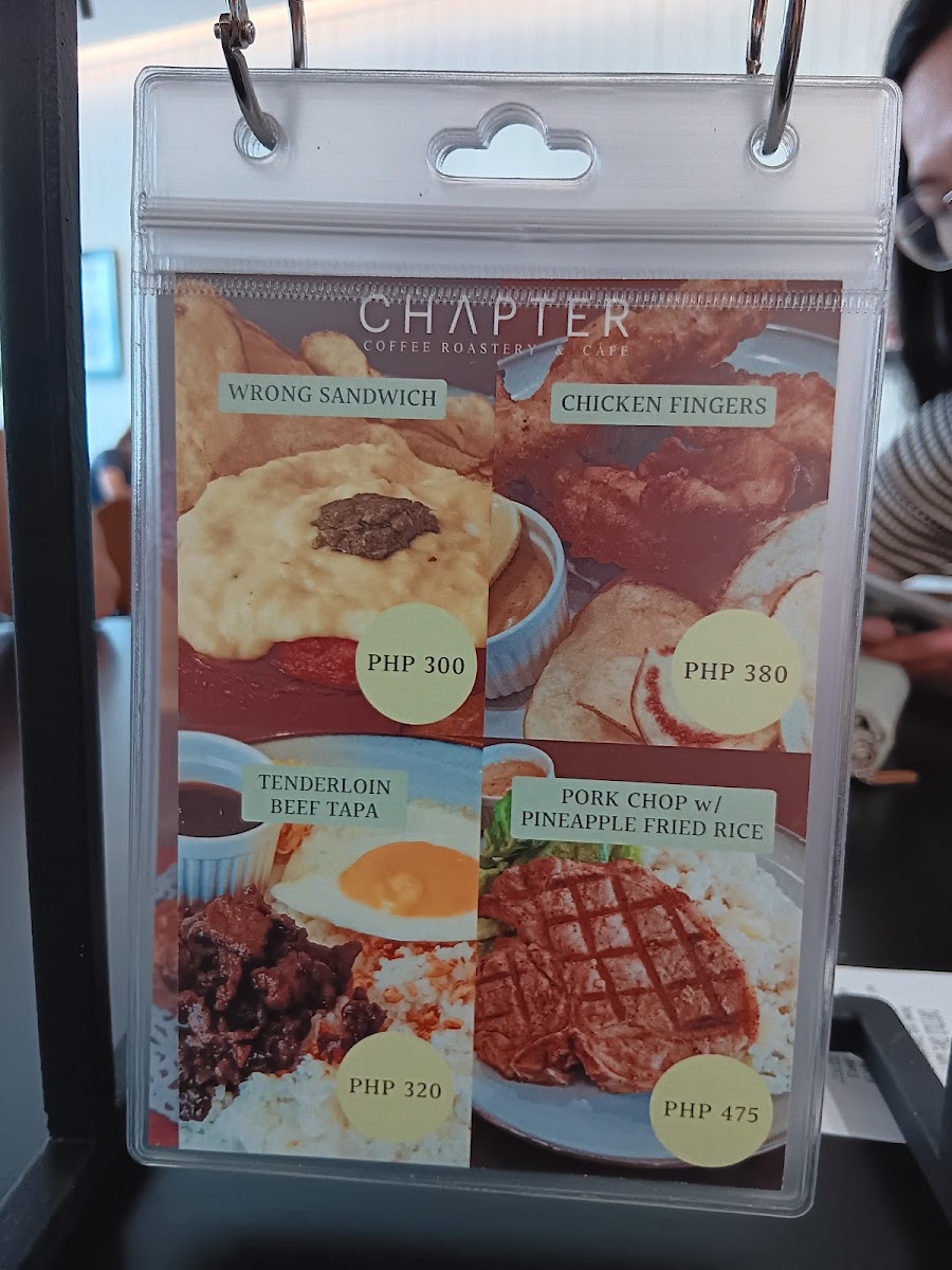 Chapter Coffee Roastery & Cafe Photo Menu 2
