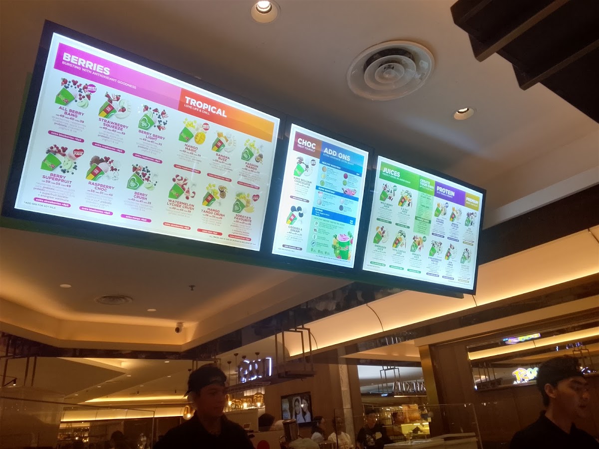 Boost Juice @ Senayan City Photo Menu 1