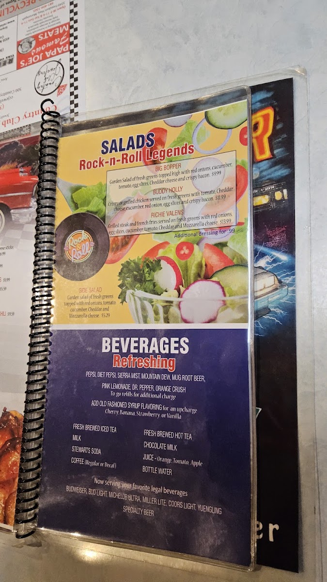 DJ's 50'S & 60'S Diner Photo Menu 10
