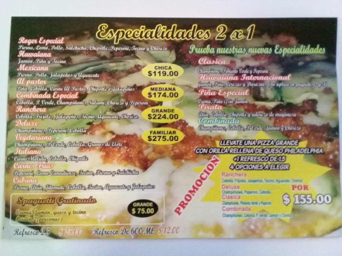 Roger Pizza Photo Menu 5