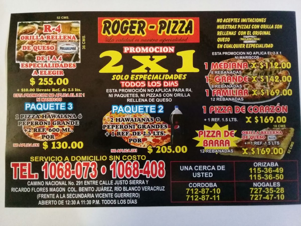 Roger Pizza Photo Menu 6