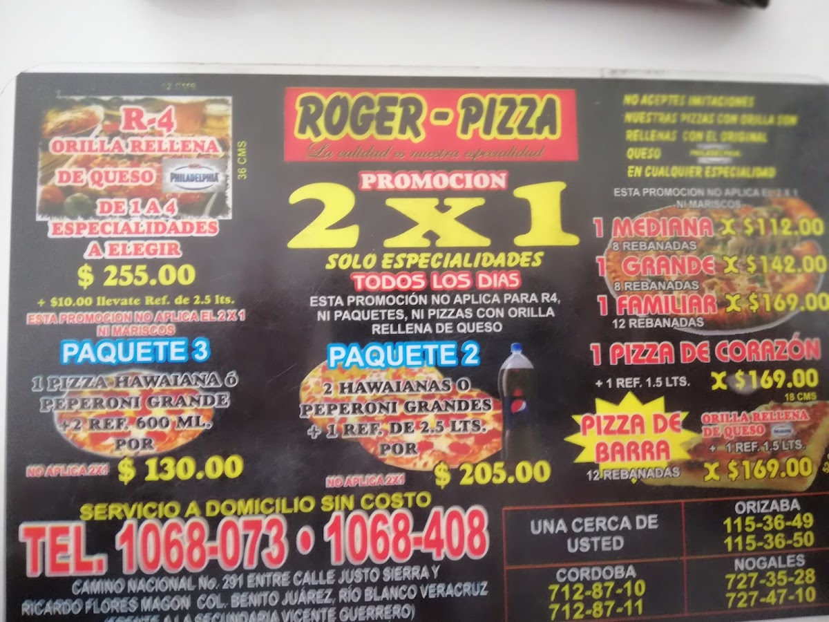 Roger Pizza Photo Menu 8