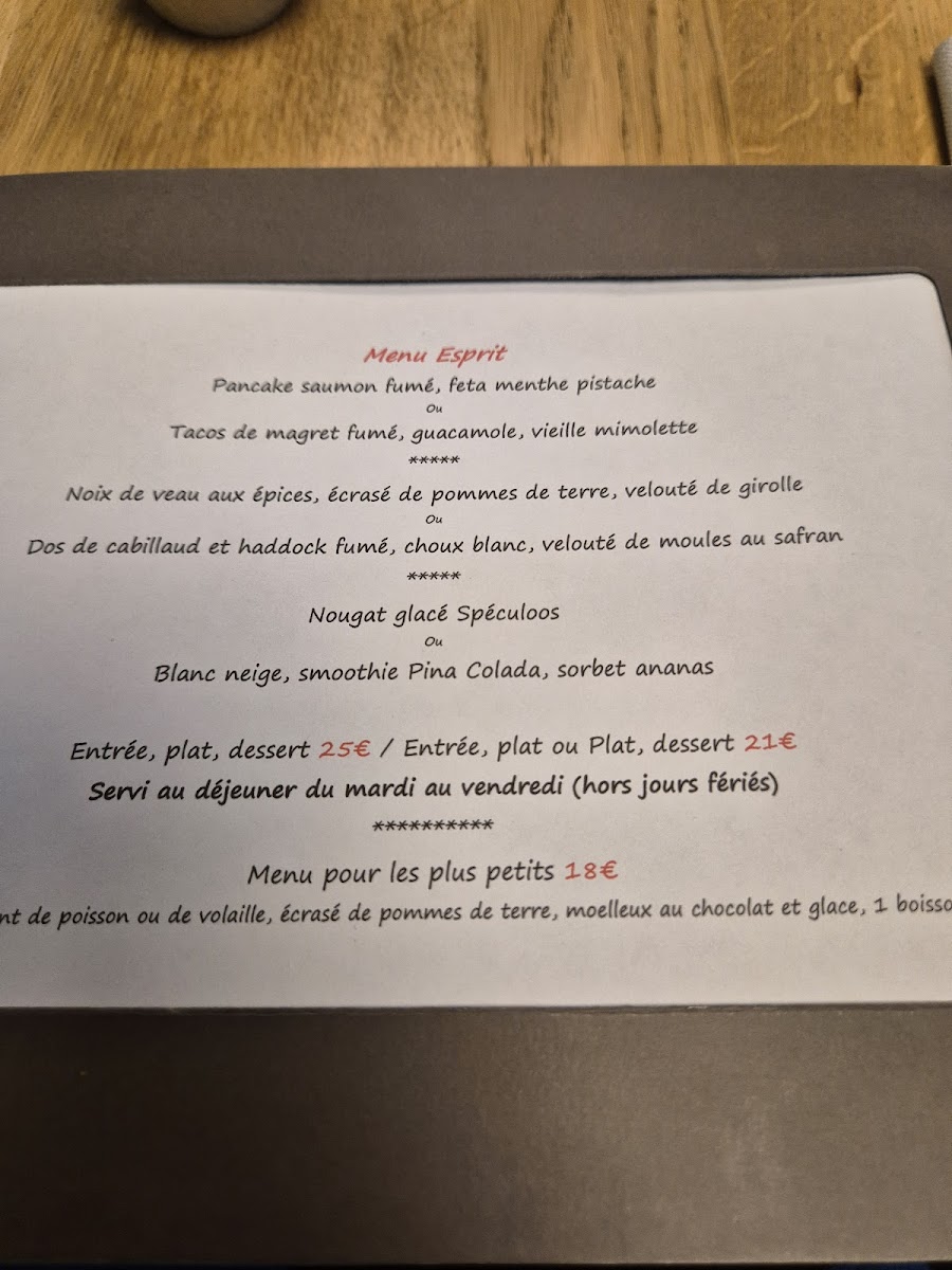 L'Esprit Cuisine Photo Menu 2