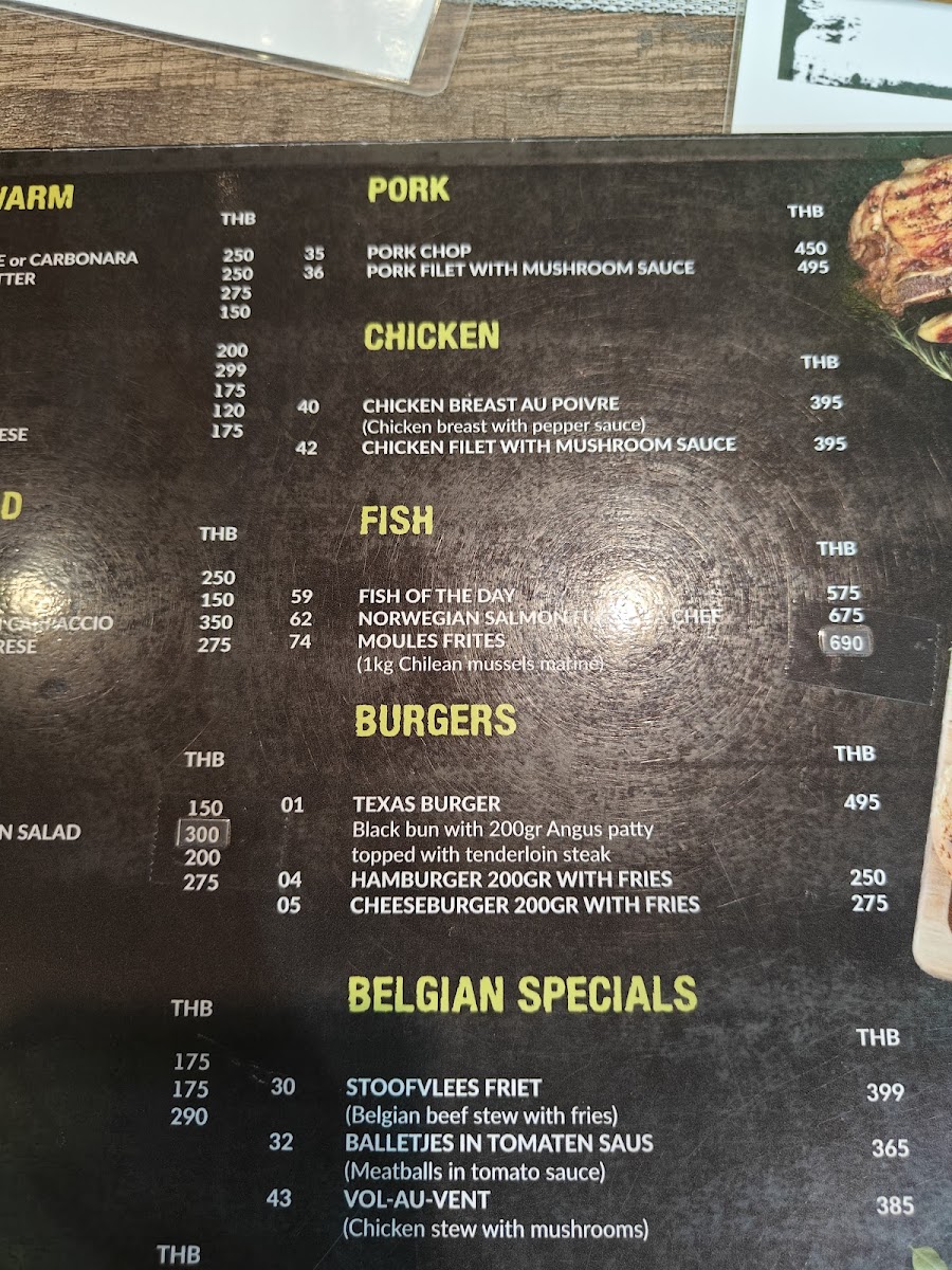 Patrick's Steakhouse Photo Menu 4