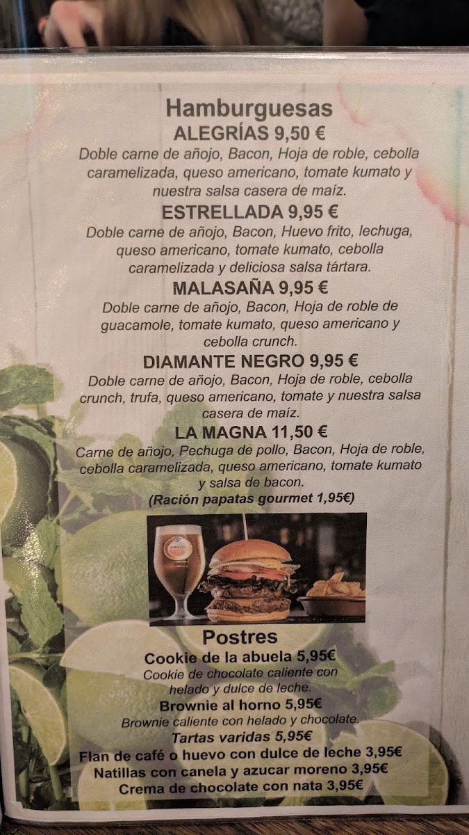 Alegrías La Mojiteria Photo Menu 1