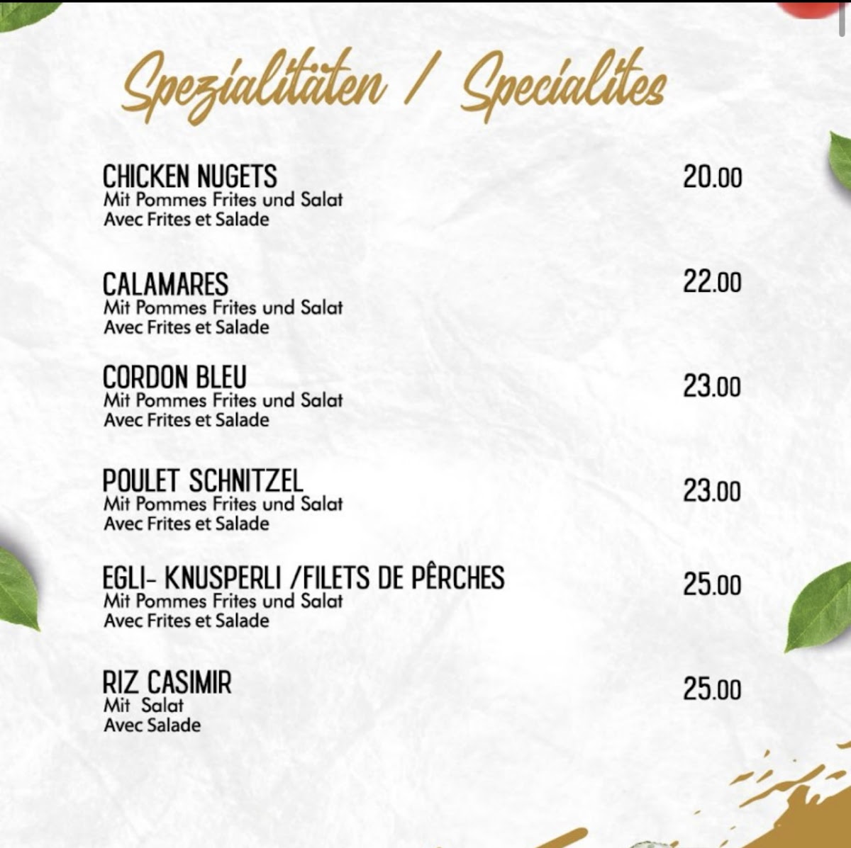 Reyna Restaurant Photo Menu 2