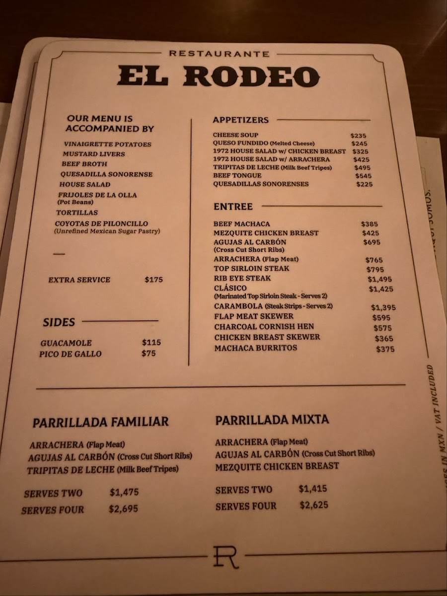 Restaurante El Rodeo Photo Menu 3