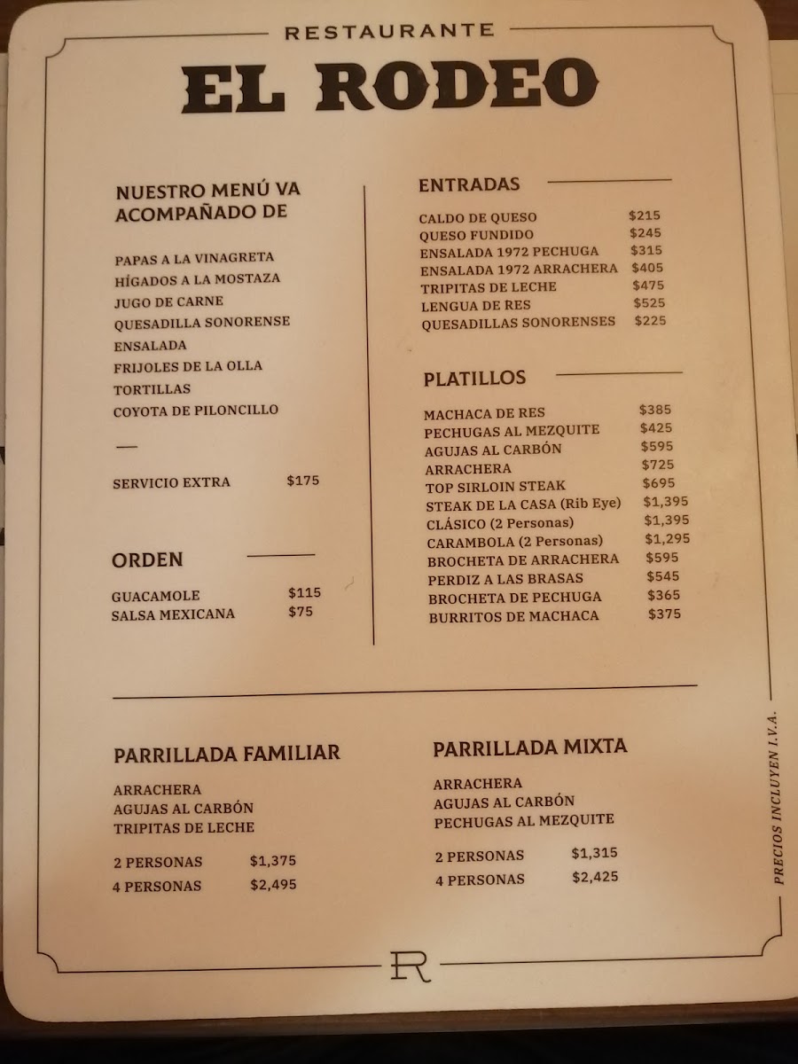 Restaurante El Rodeo Photo Menu 5