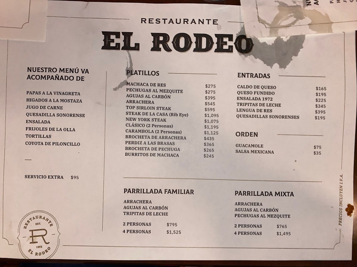 Restaurante El Rodeo Photo Menu 6