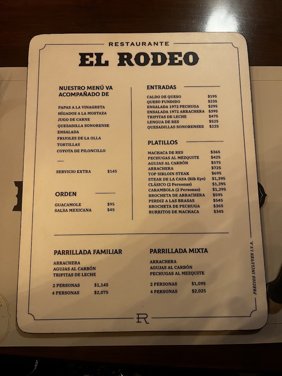 Restaurante El Rodeo Photo Menu 7