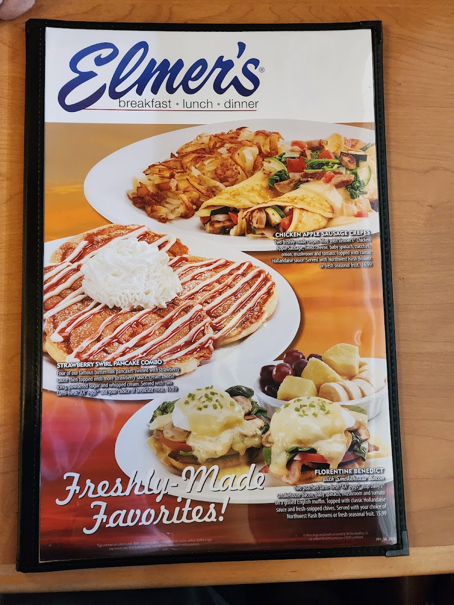 Elmer's Restaurant (Parkrose, Portland, OR) Photo Menu 3