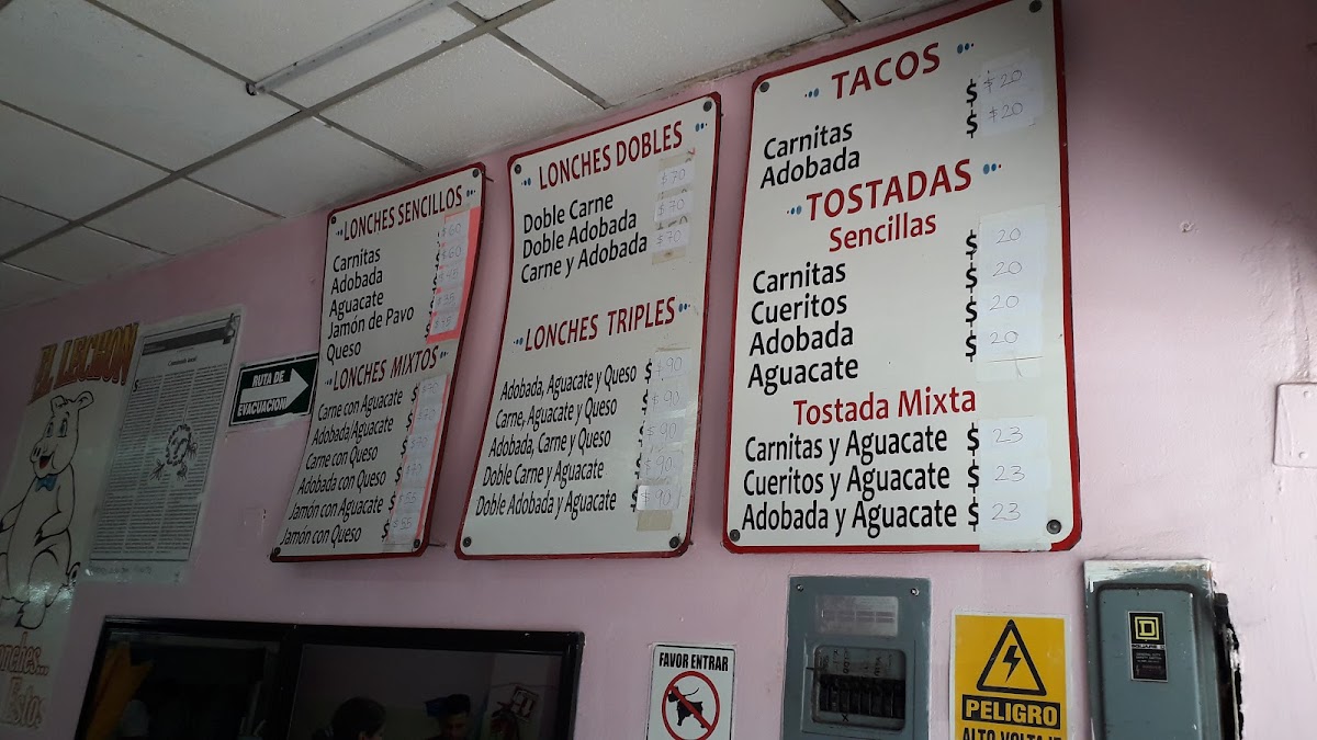 El Lechón Photo Menu 3