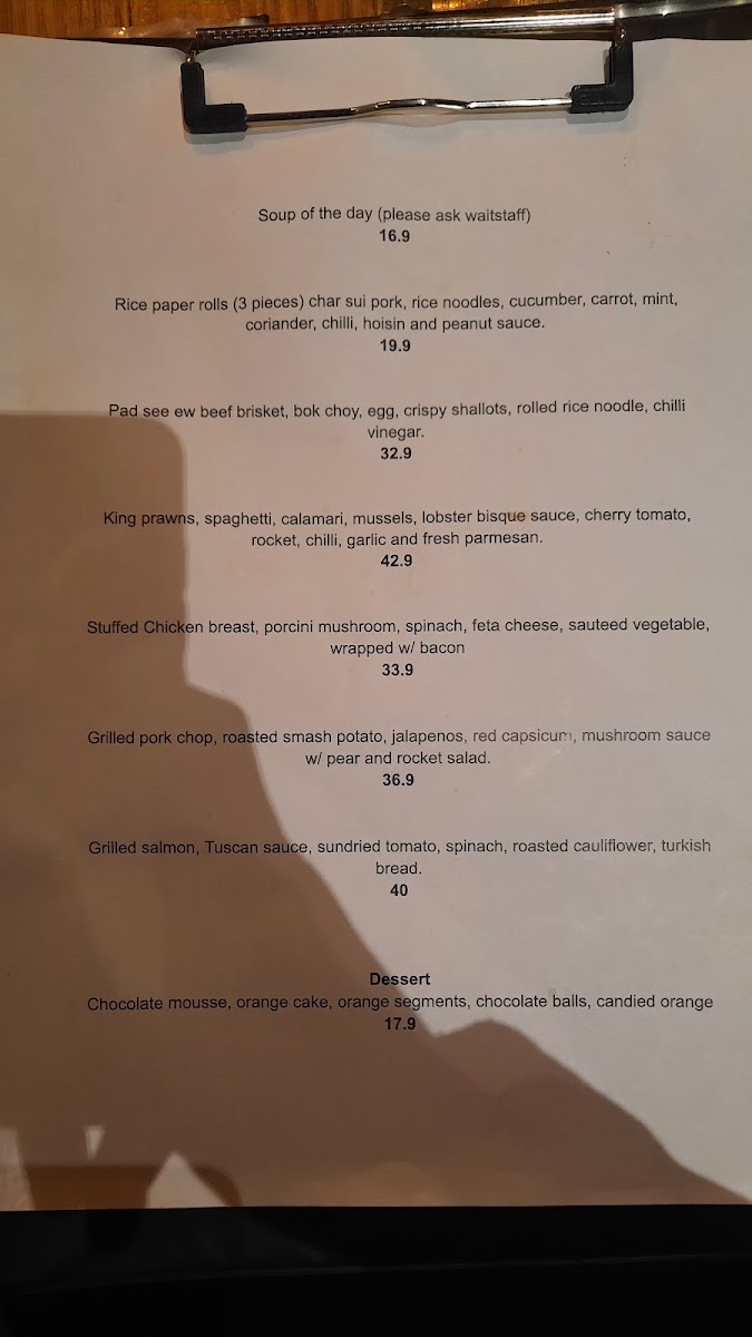 White Rabbit Restaurant Brighton Photo Menu 3