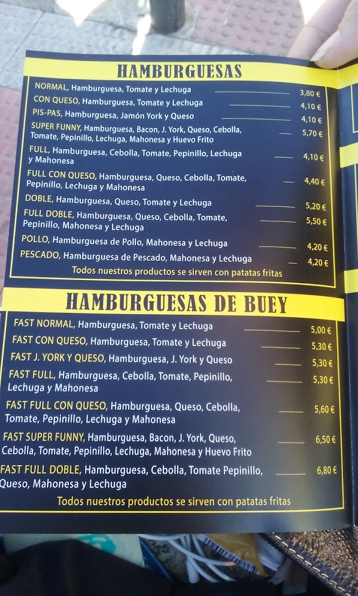fast-food-burguer Photo Menu 1