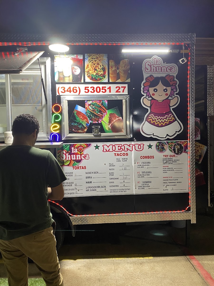 La Shunca Food Trailer Photo Menu 2