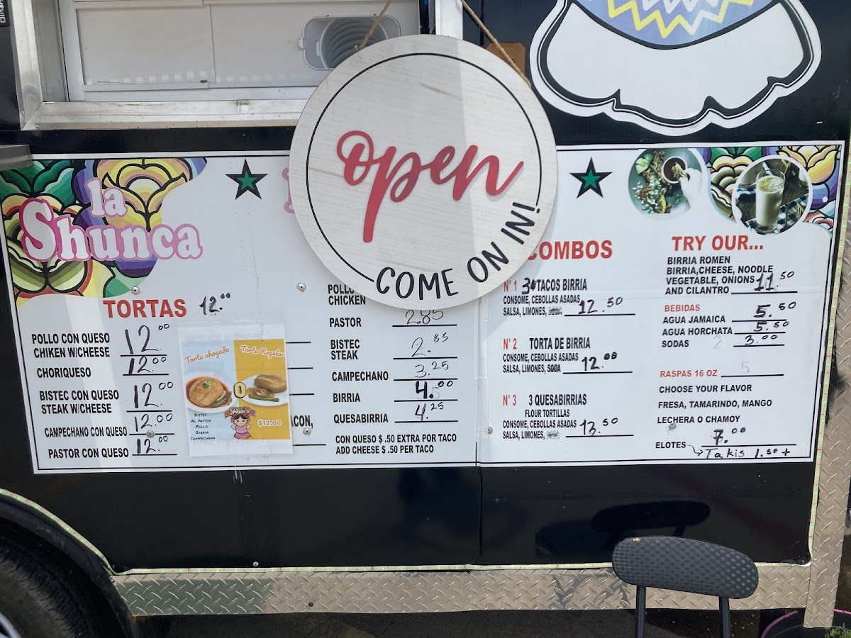 La Shunca Food Trailer Photo Menu 4
