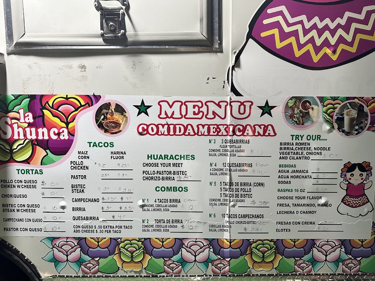 La Shunca Food Trailer Photo Menu 7