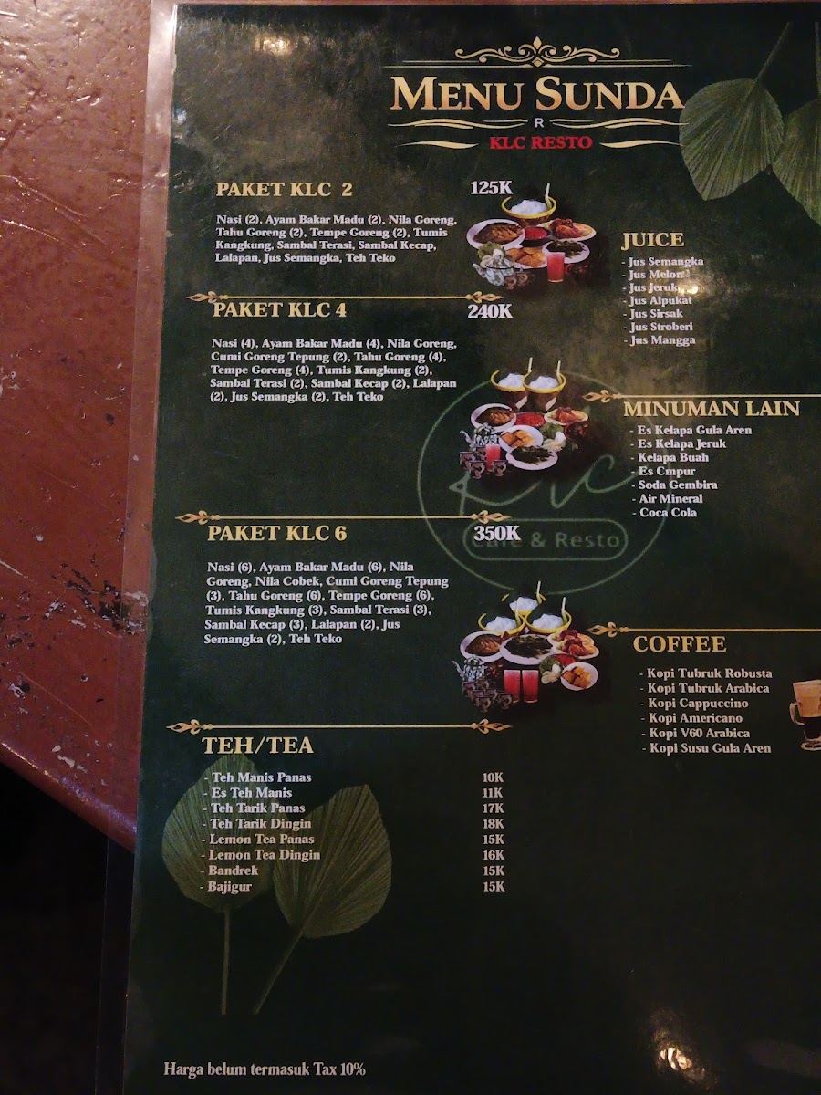 KLC Cafe & Resto Photo Menu 1
