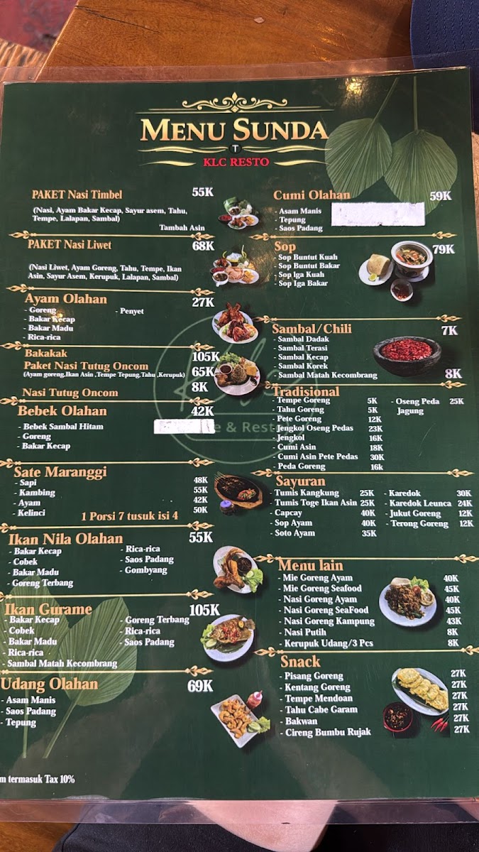 KLC Cafe & Resto Photo Menu 2