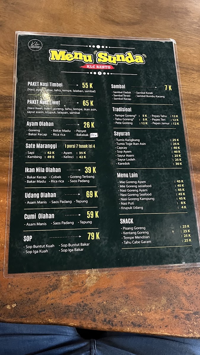KLC Cafe & Resto Photo Menu 4