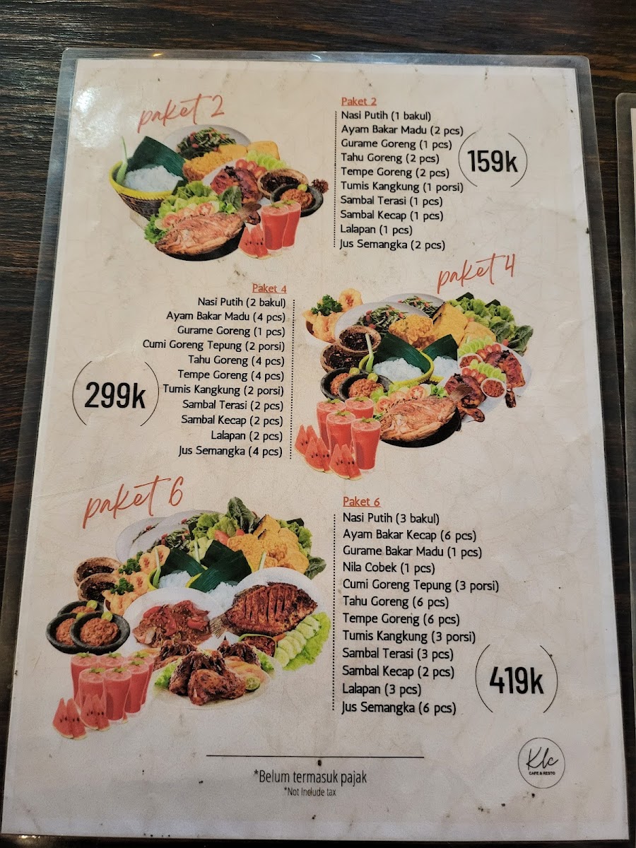 KLC Cafe & Resto Photo Menu 7