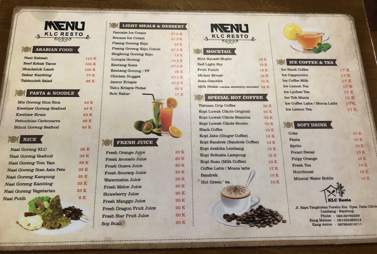 KLC Cafe & Resto Photo Menu 9