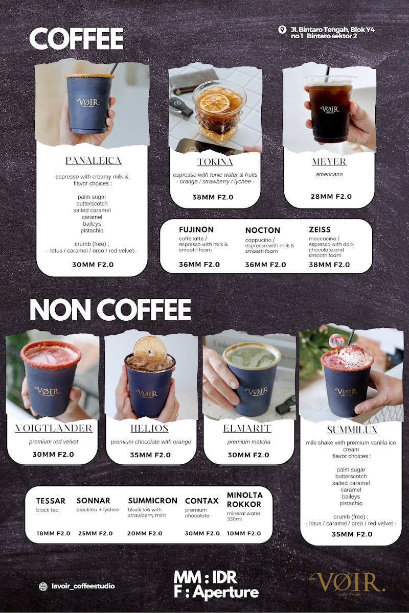 La Voir Coffee & Studio Photo Menu 6