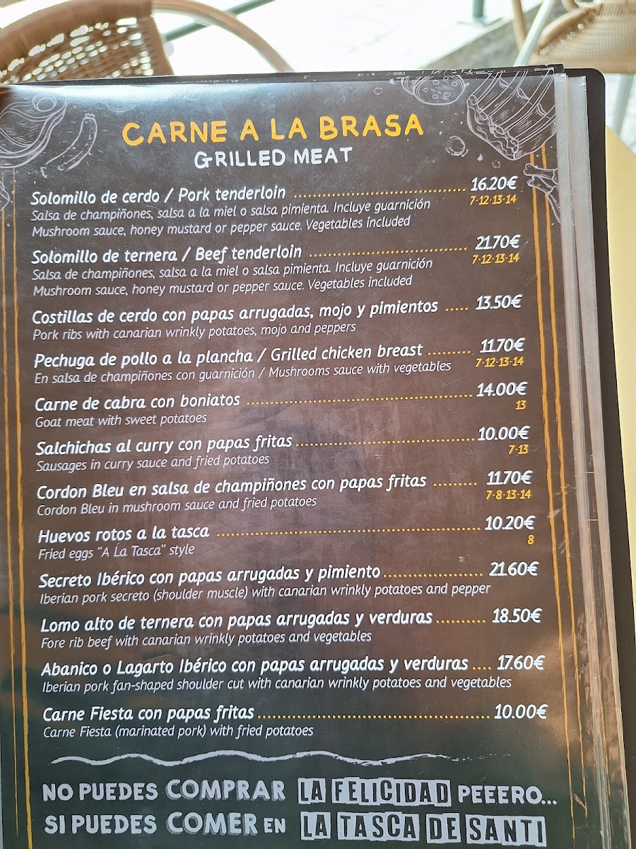 La tasca de Santi Photo Menu 3