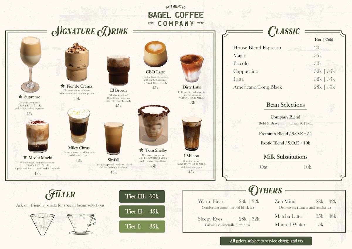 BAGEL COFFEE COMPANY Photo Menu 1