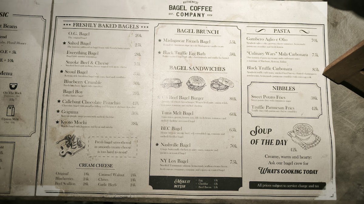 BAGEL COFFEE COMPANY Photo Menu 6