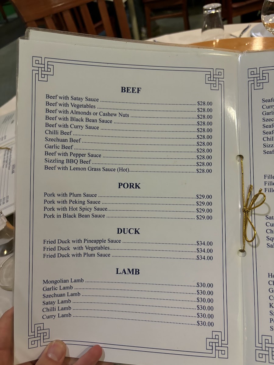 Manjimup Chinese Restaurant Photo Menu 1
