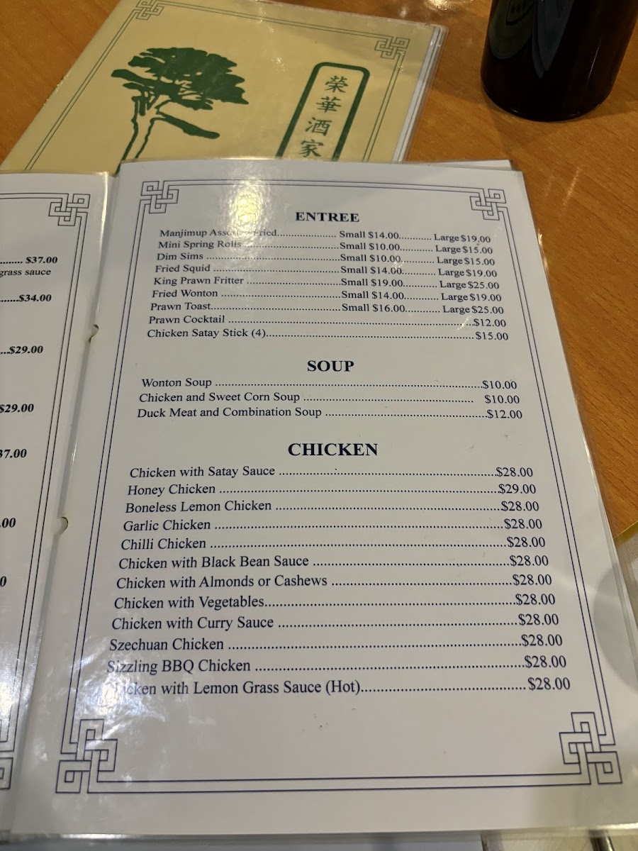 Manjimup Chinese Restaurant Photo Menu 2