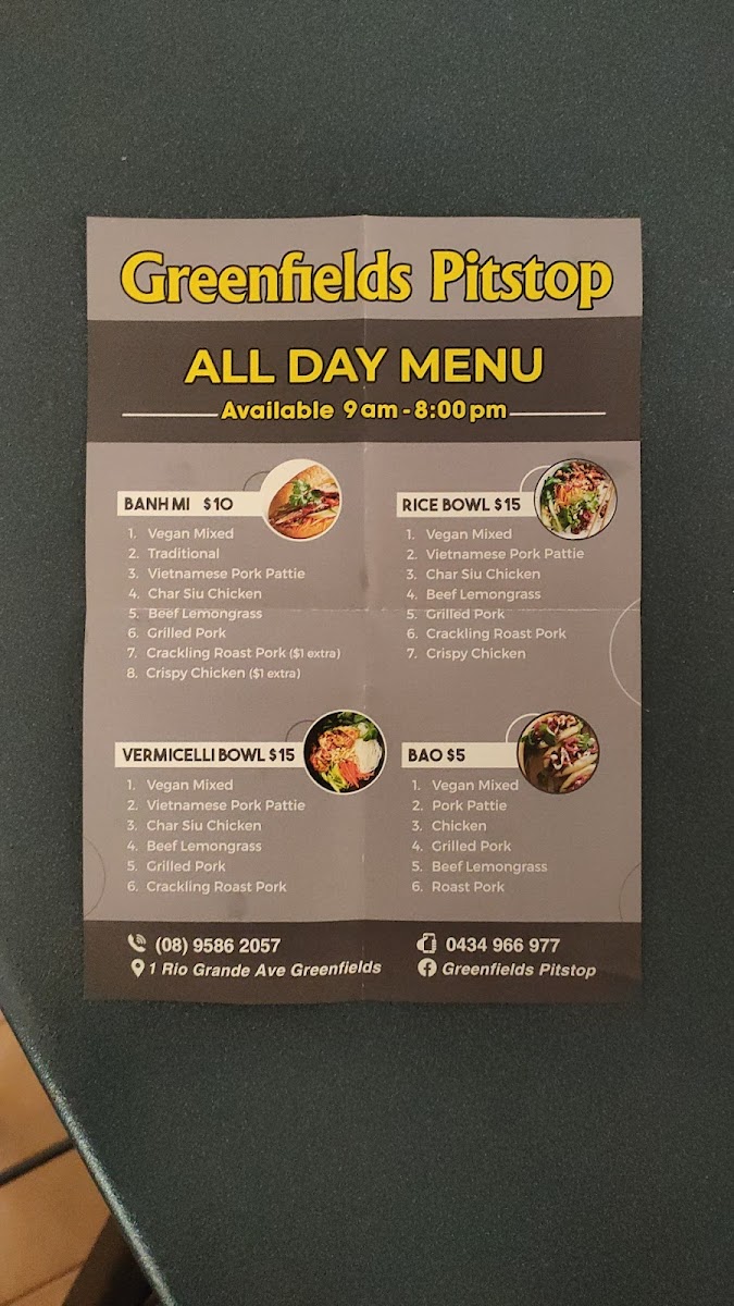 Greenfields Pitstop Deli & Bakery Photo Menu 1