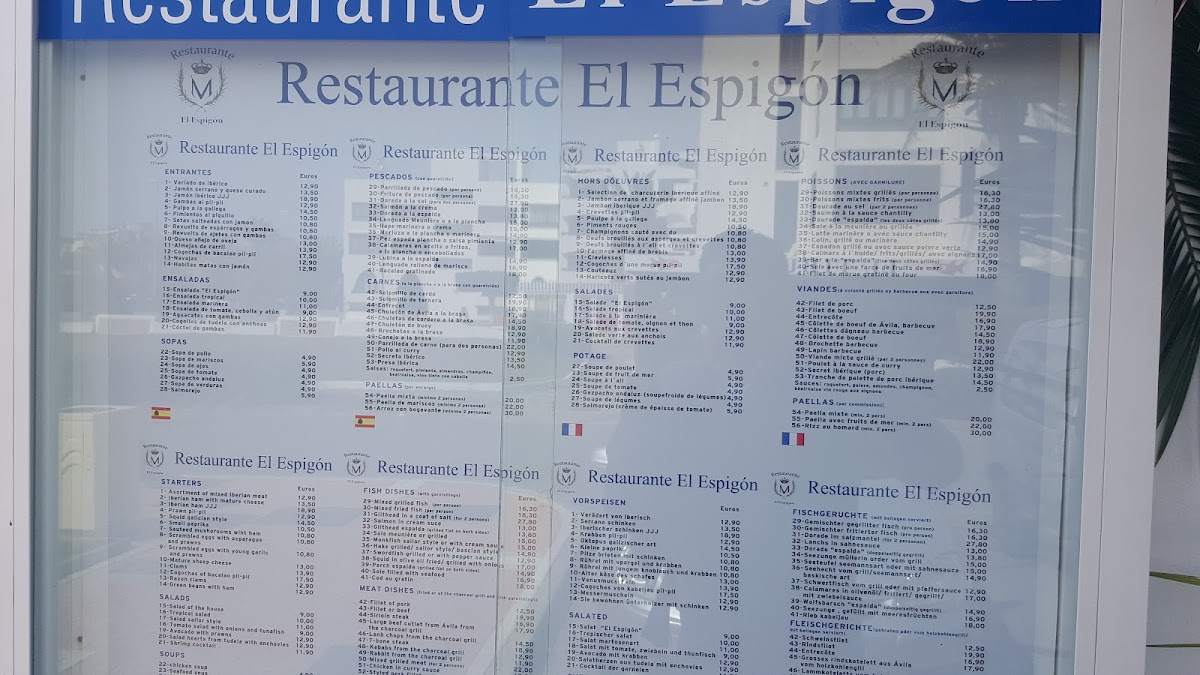 Restaurante El Espigón Photo Menu 10