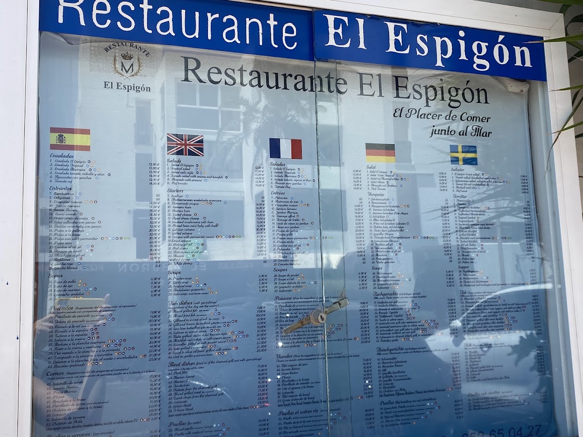 Restaurante El Espigón Photo Menu 3