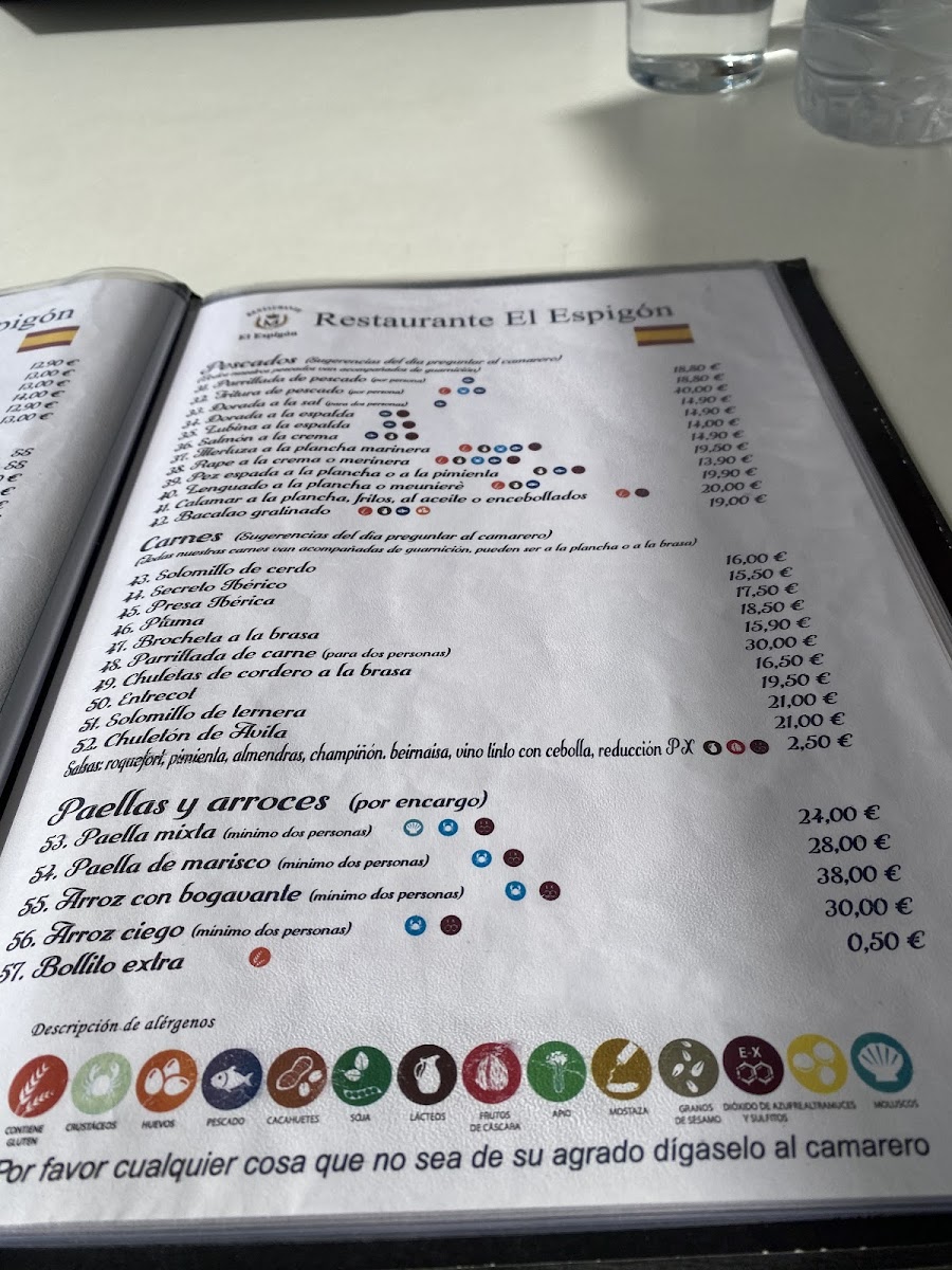 Restaurante El Espigón Photo Menu 5