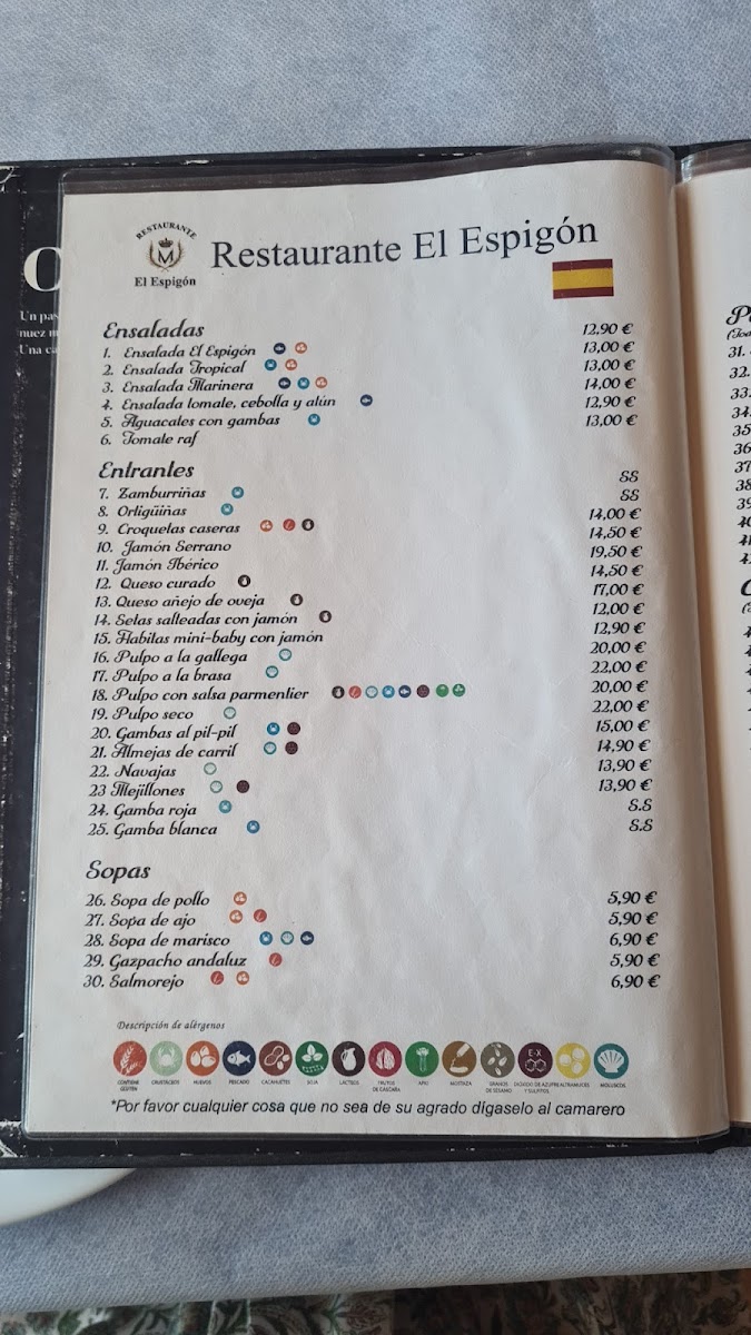 Restaurante El Espigón Photo Menu 6