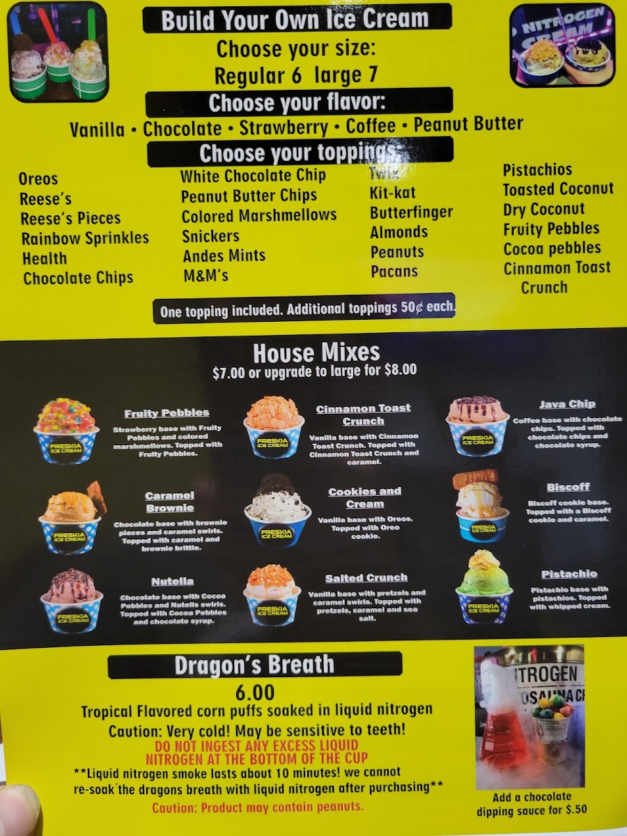 Freskia Ice Cream Photo Menu 2